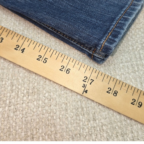 Lucky Brand 181 Relaxed Straight Mens Jeans 44x30 Med Wash Stretch Denim Short - Picture 11 of 12